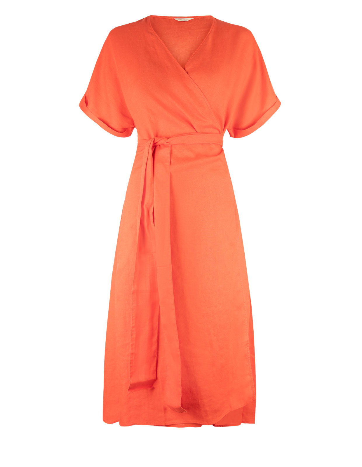 Emilia Wraparound Dress Orange
