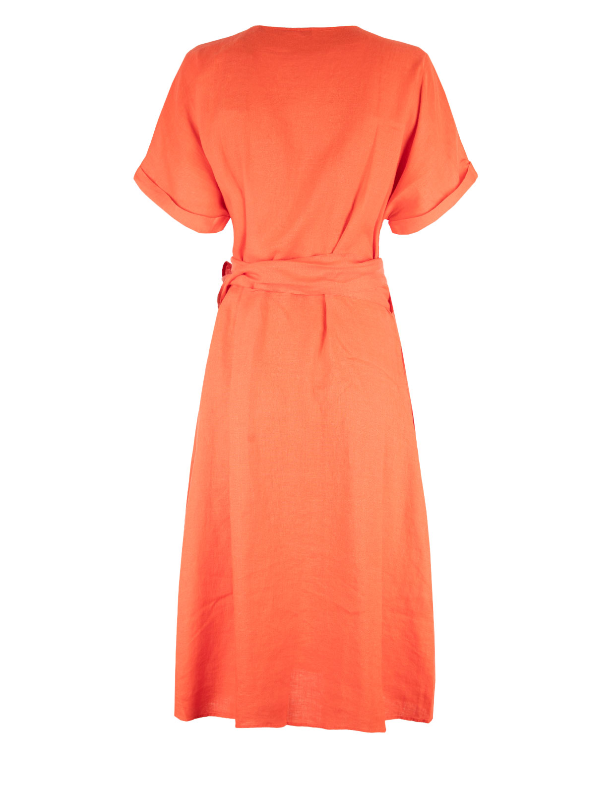 Emilia Wraparound Dress Orange