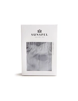 Classic Woven Cotton Boxer Shorts Marinblå/Vit