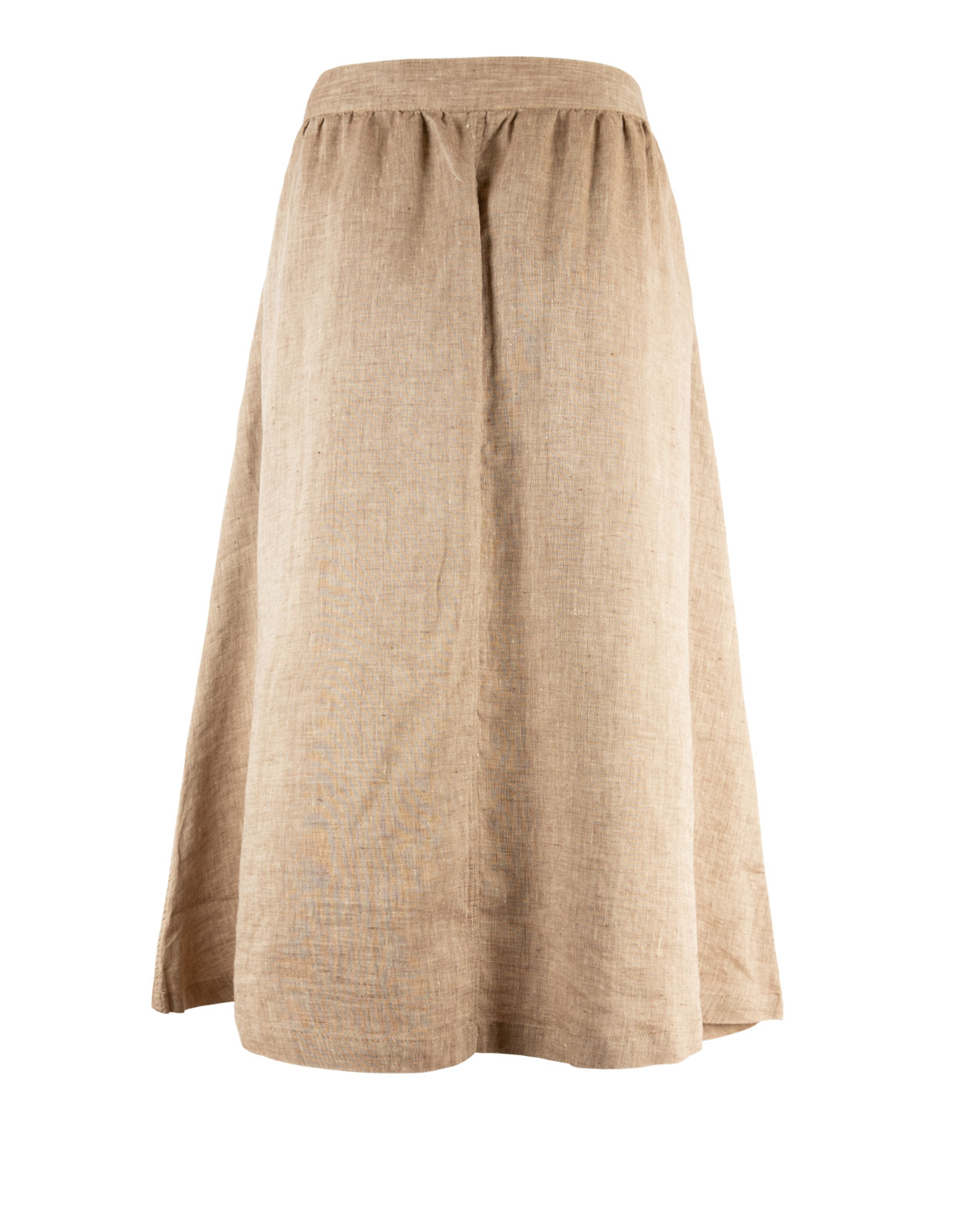 Elma Linen Skirt Light Brown