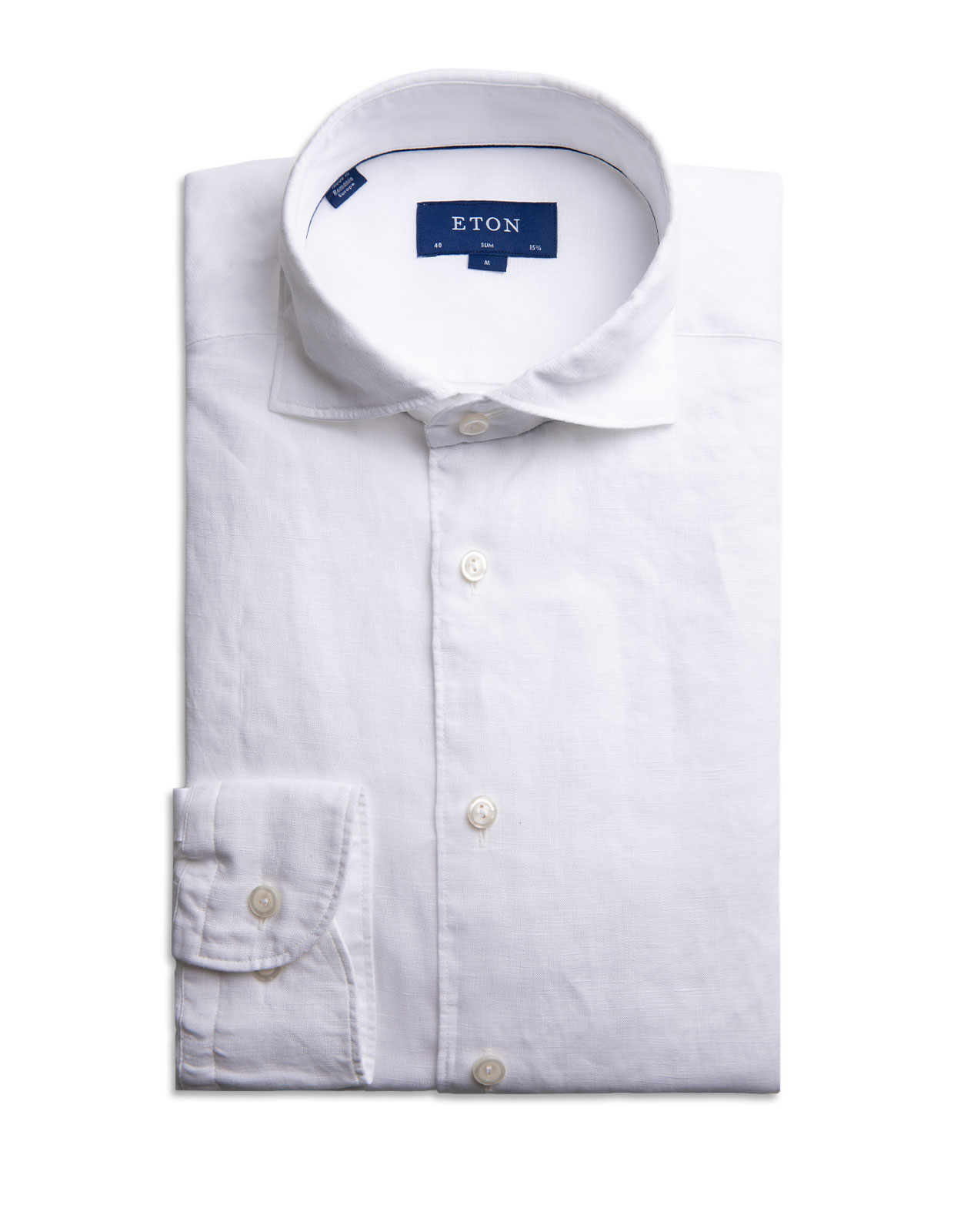 Slim Fit Soft Linen Shirt White
