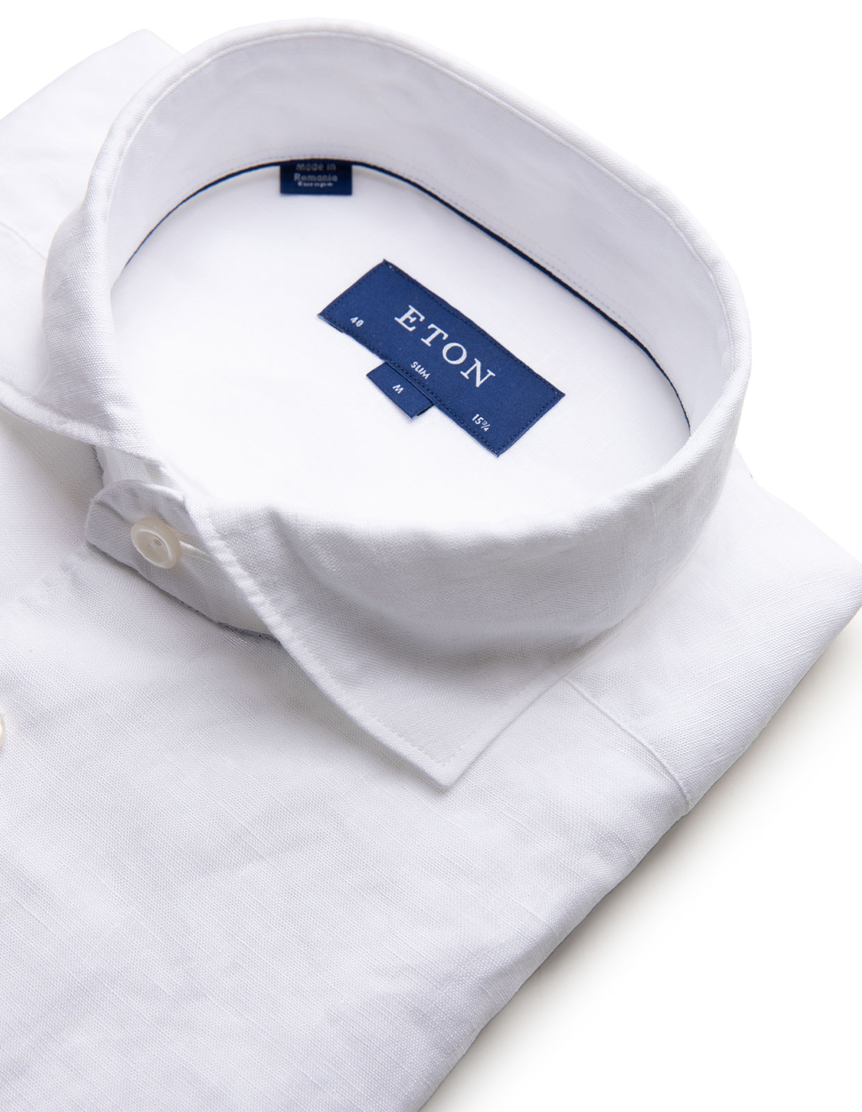 Slim Fit Soft Linen Shirt White