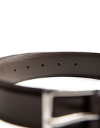 Leather Belt Calf Dark Brown Stl 115