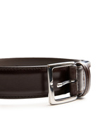 Leather Belt Calf Dark Brown Stl 115