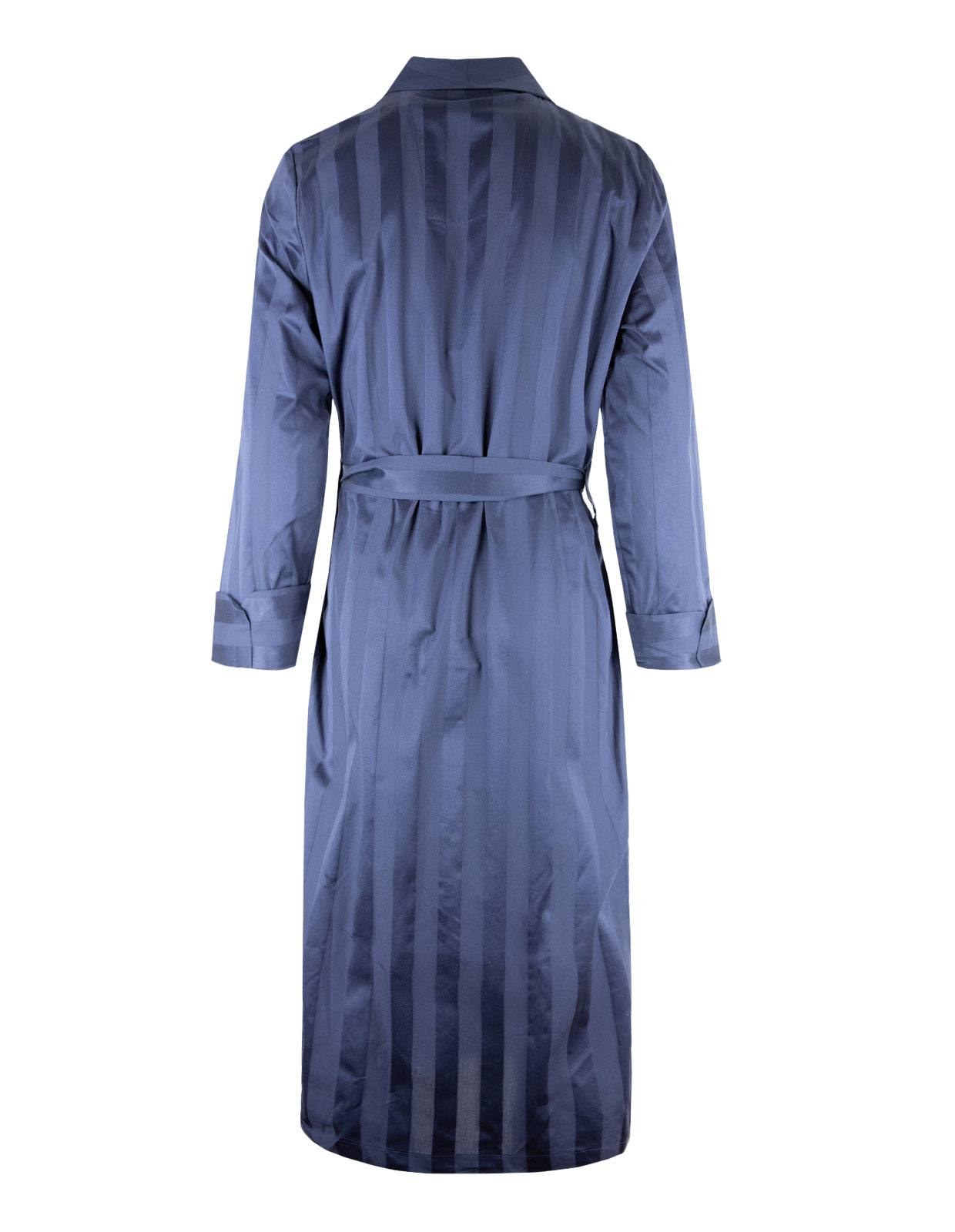 Lingfield Cotton Dressing Gown Navy