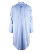 Amalfi Nattskjorta Bomull Ljusblå