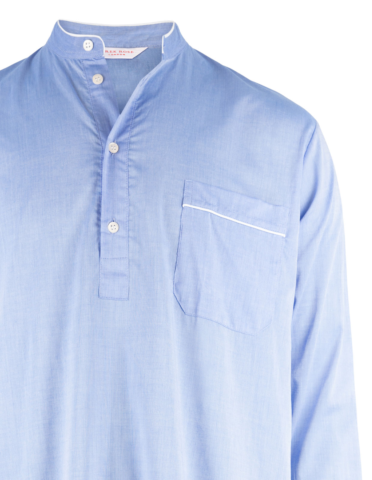 Amalfi Nattskjorta Bomull Ljusblå