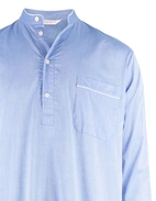 Amalfi Nattskjorta Bomull Ljusblå