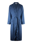 Woburn Morgonrock Siden Navy