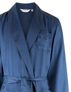 Woburn Morgonrock Siden Navy
