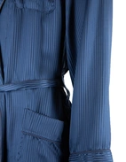 Woburn Morgonrock Siden Navy