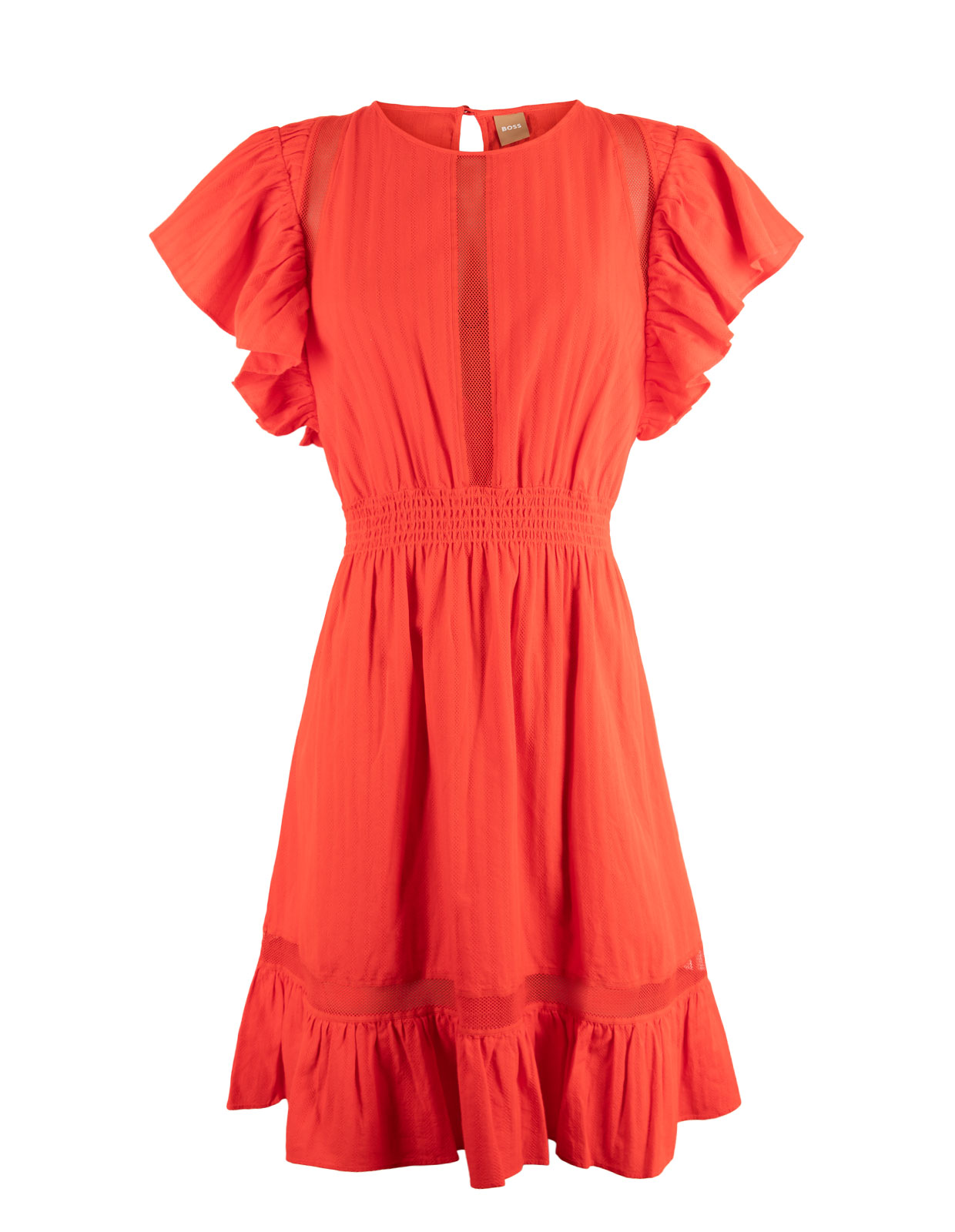 C-Destina Short Dress Open Red