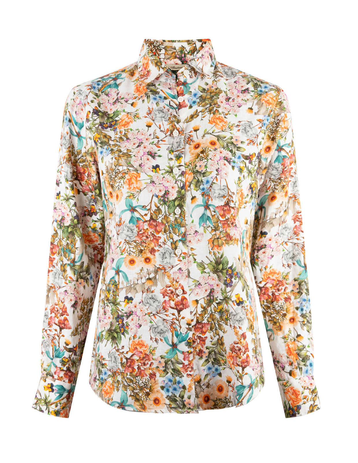 Siri Linen Shirt Flower