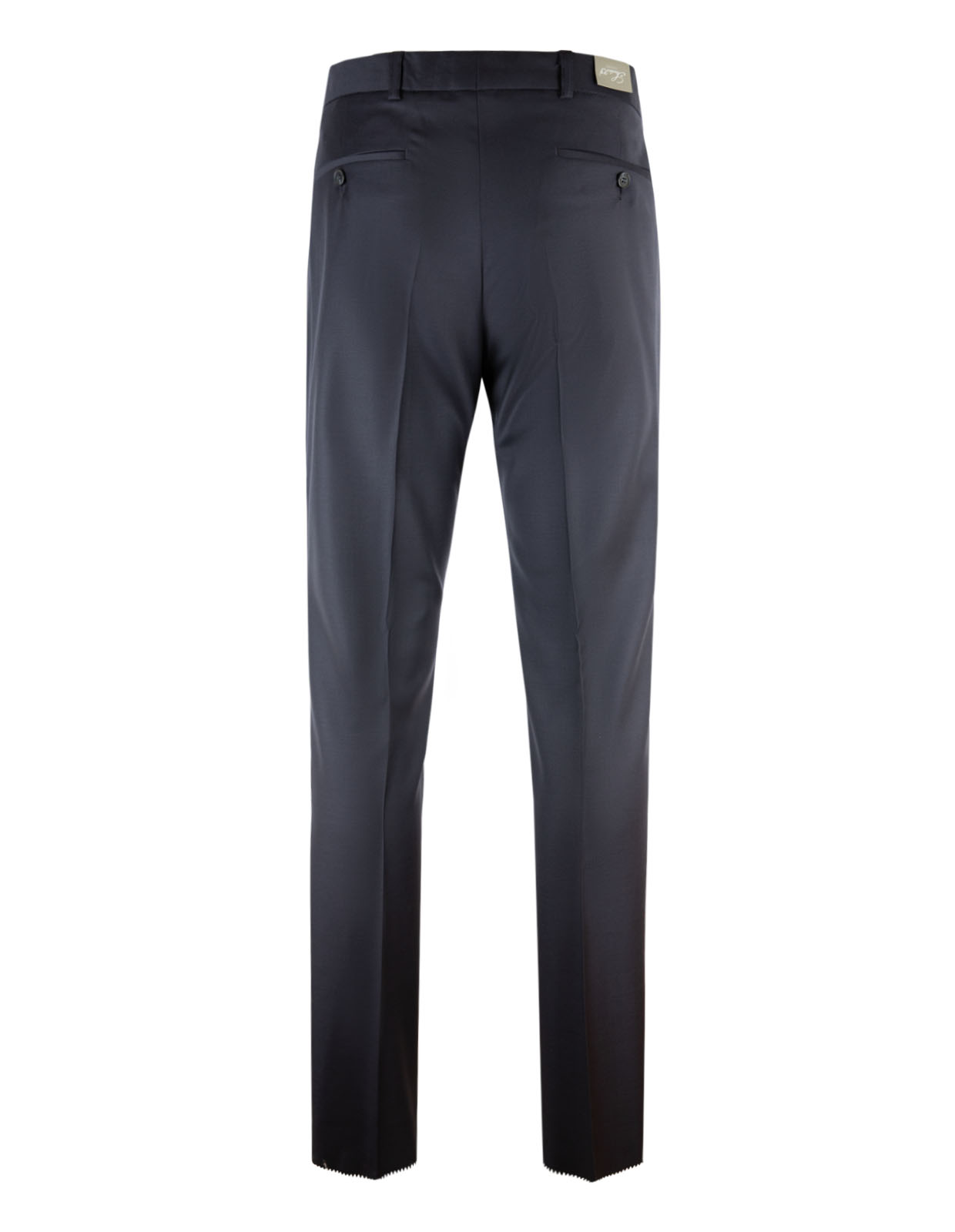 Filip Flat Front Trousers Navy Stl 46