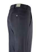 Filip Flat Front Trousers Navy