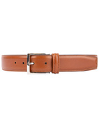 Läderbälte kalvskinn 3,5 cm Cognac Stl 120