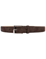 Timeless 3,5cm Belt Suede Calf Dark Brown