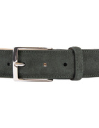 Timeless 3,5cm Belt Suede Calf Dark Olive Stl 115