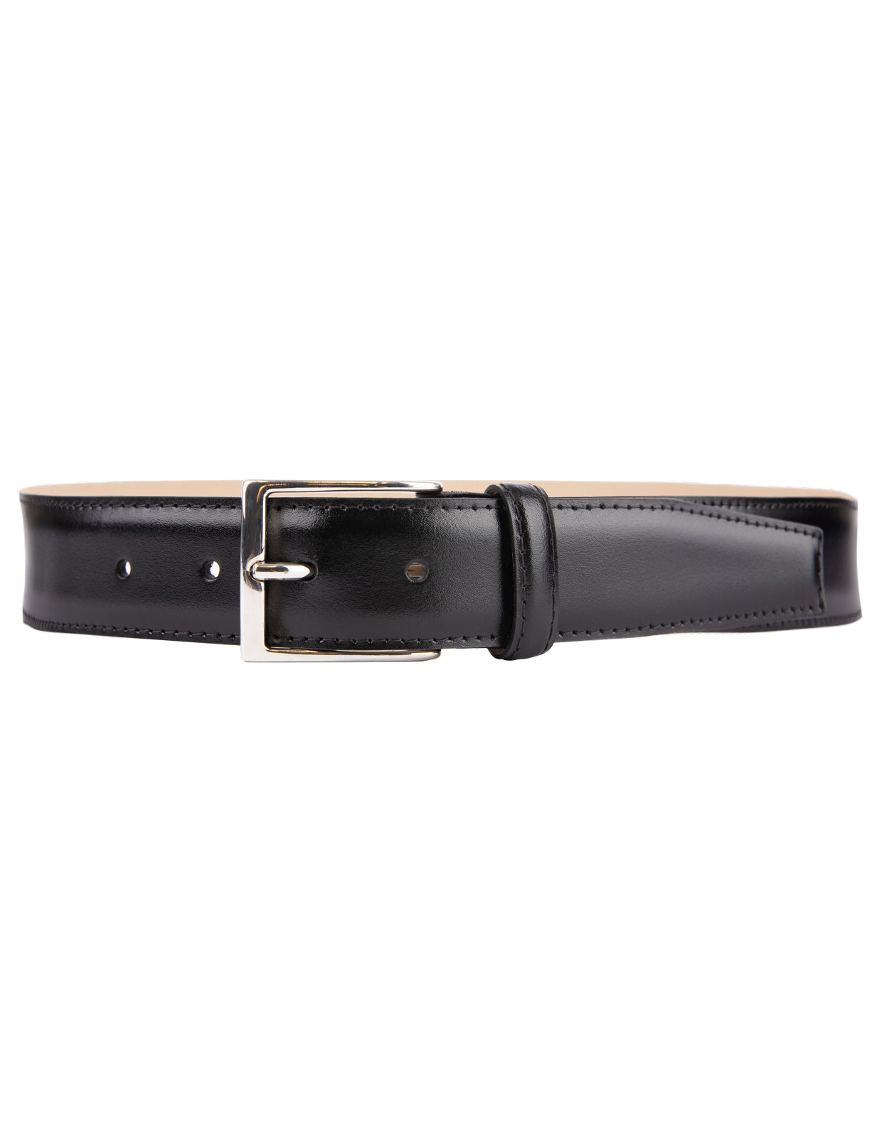 Timeless 3,5cm Belt Calf Leather Black Stl 105