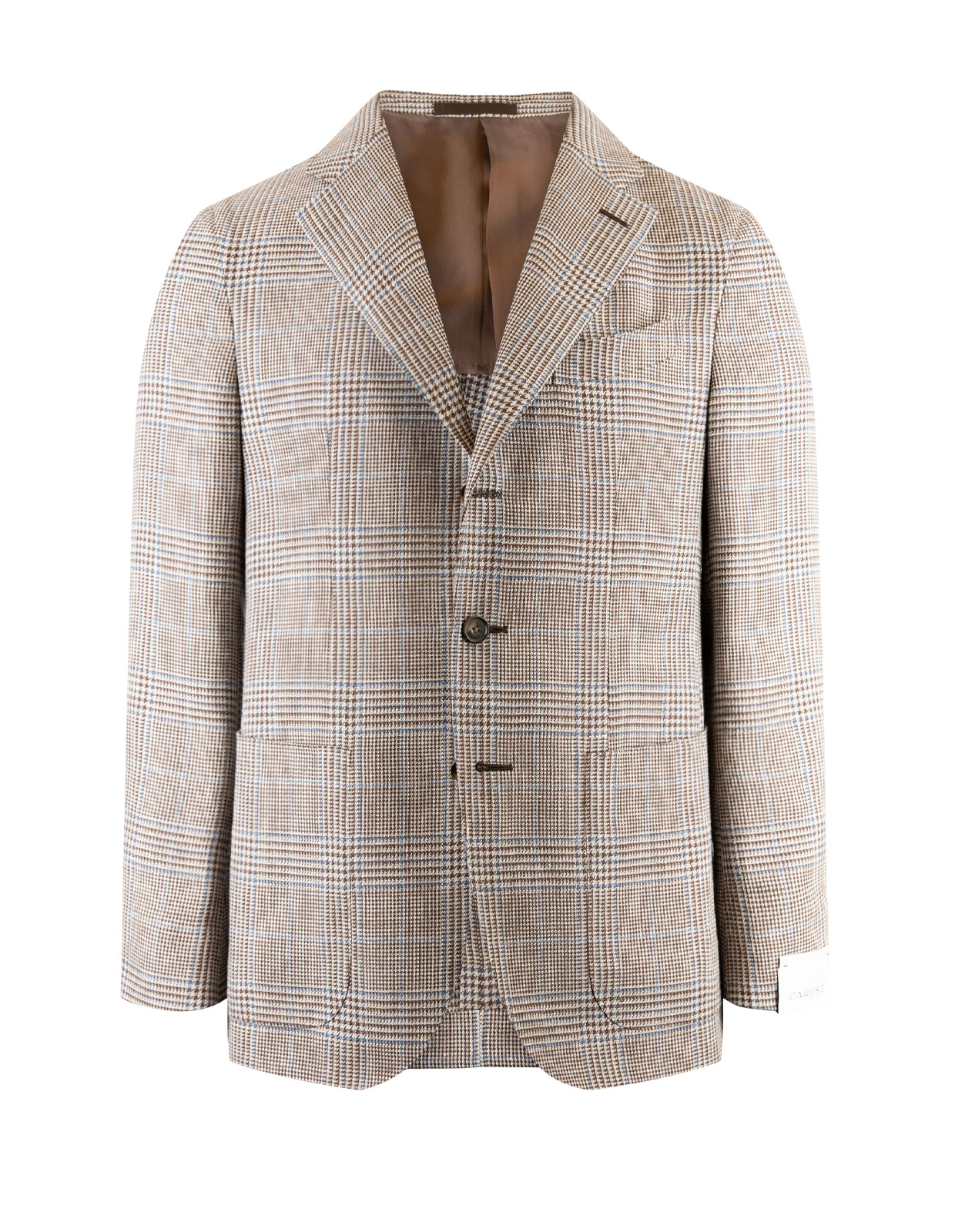 Tosca Jacket Linen Wool Brown Check