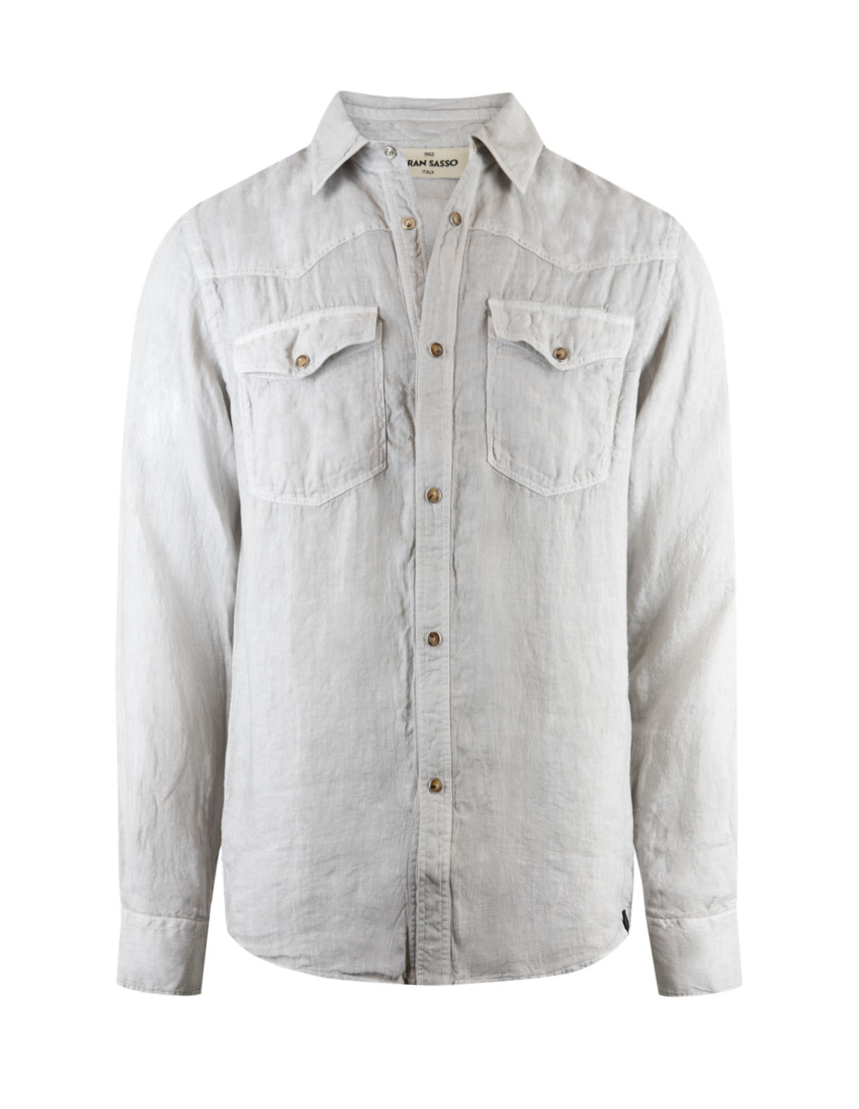Vintage Linen Shirt Light Grey
