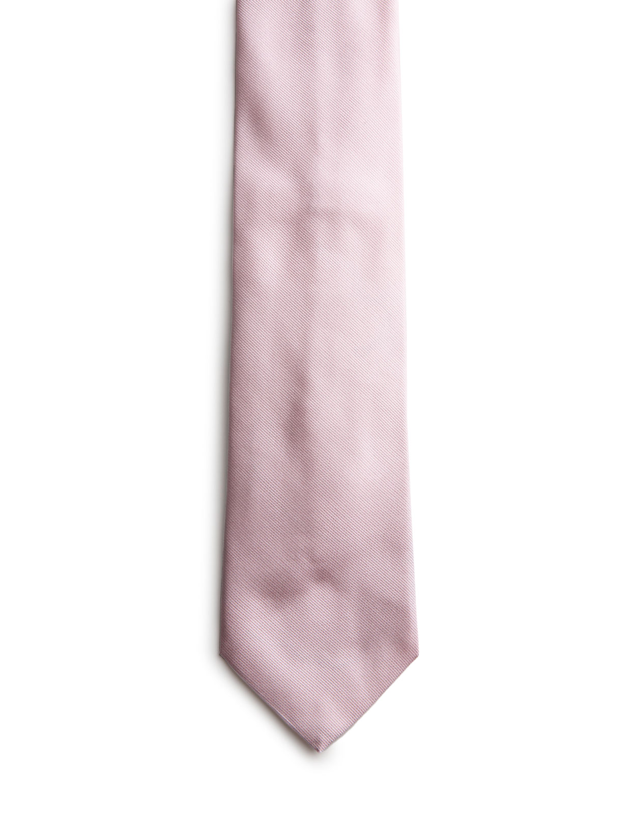Woven Structure Silk Tie Light Pink