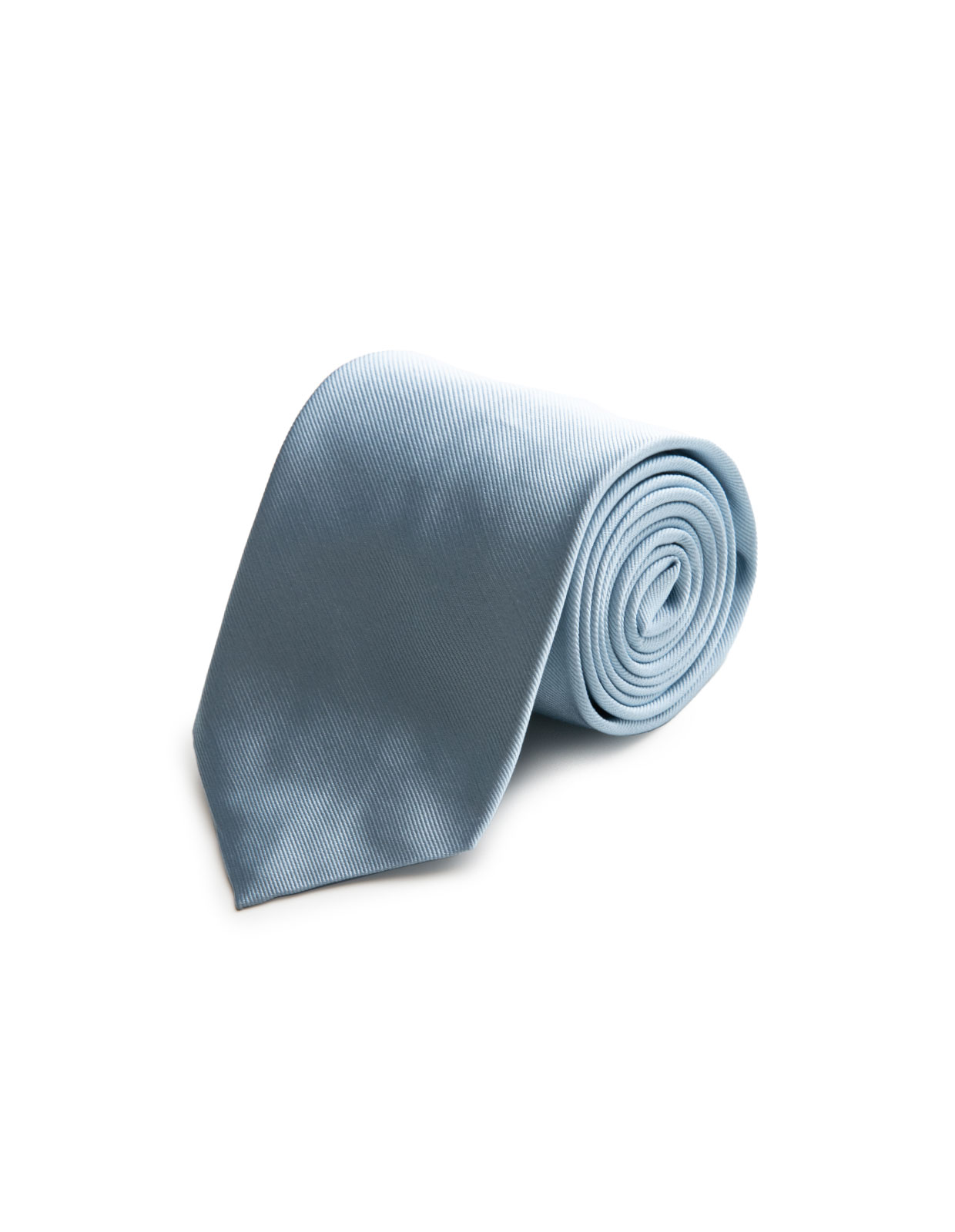 Woven Structure Silk Tie Light Blue