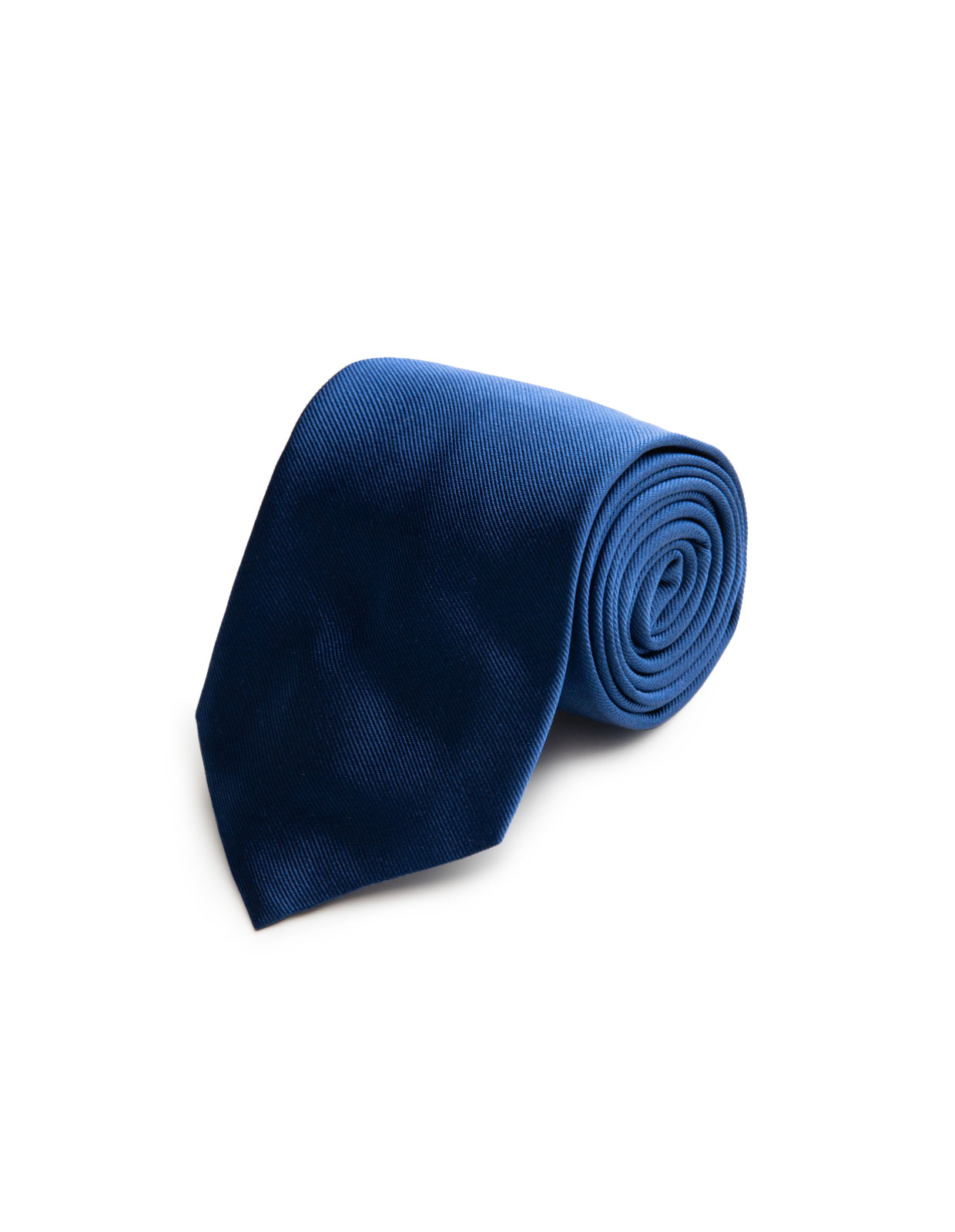 Woven Structure Silk Tie Royal Blue