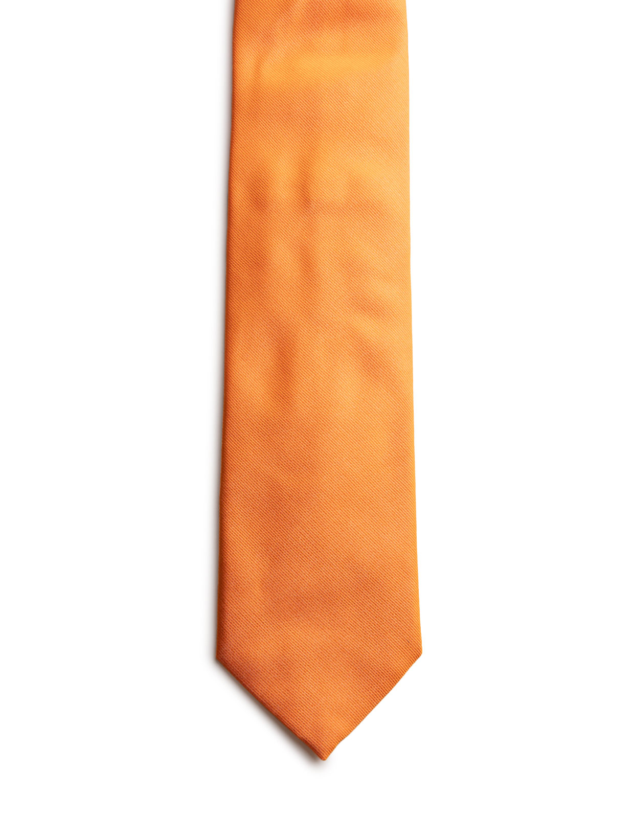 Woven Structure Silk Tie Orange