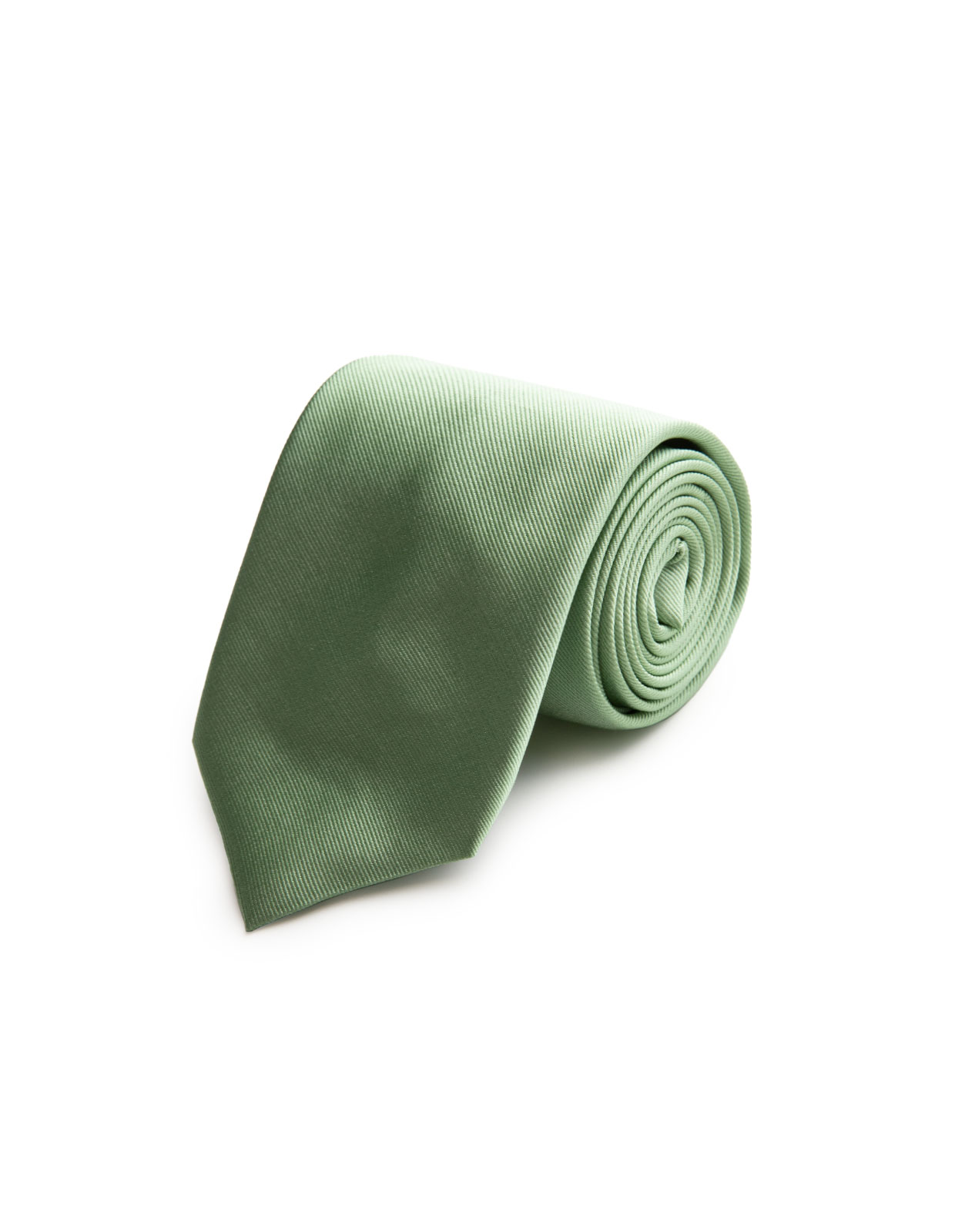 Woven Structure Silk Tie Spring Green