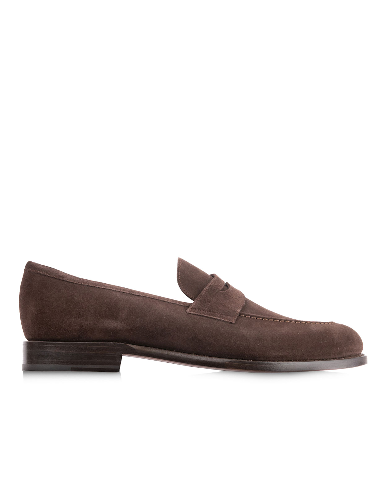 Penny Loafers Suede Bitter Chocolate