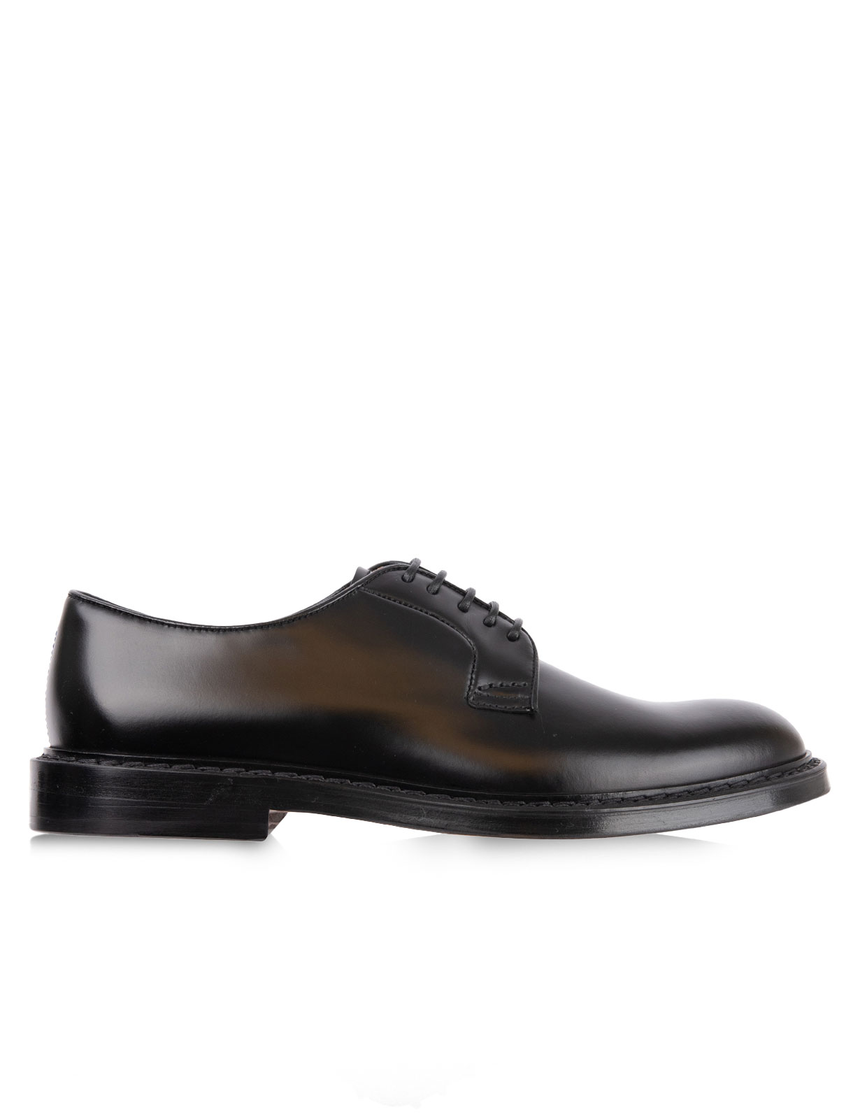 Derby Crimp Leather Black Stl 42.5