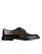 Derby Crimp Leather Black Stl 42