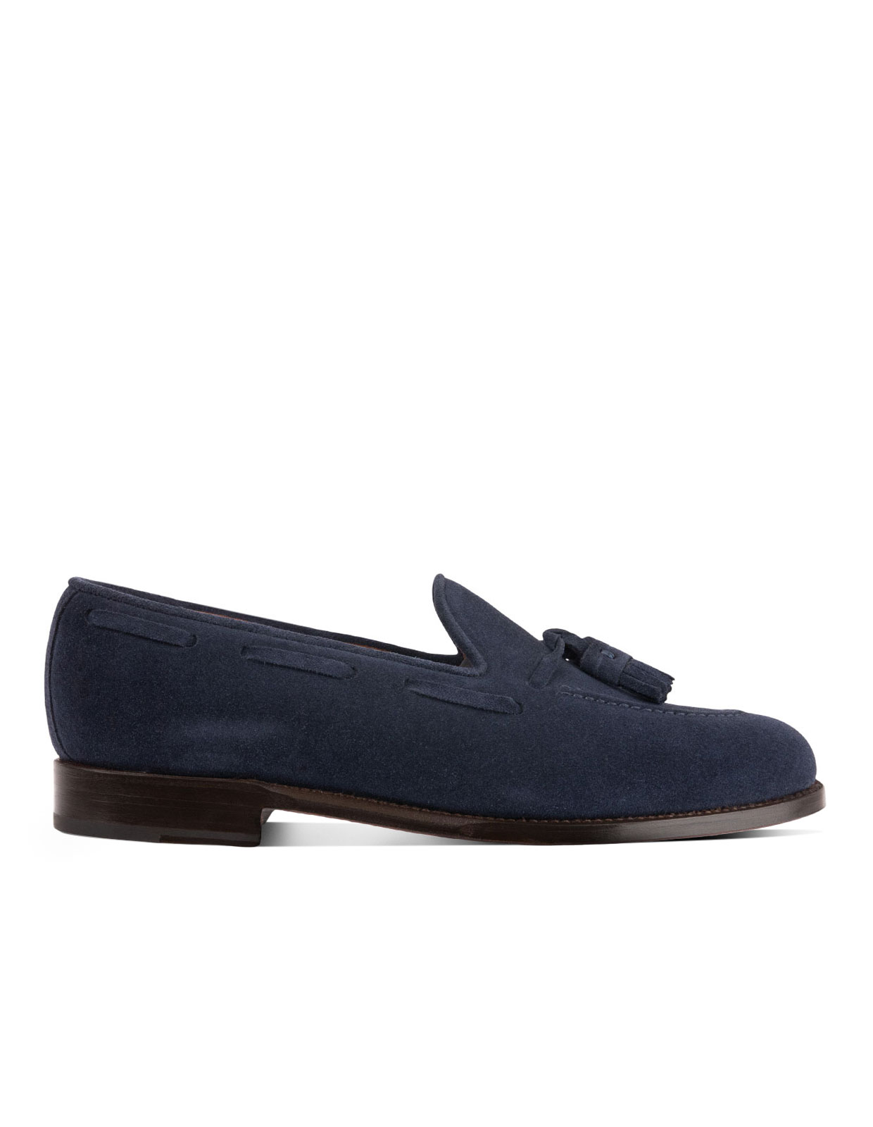 Tassel Loafers Mocka Blå Stl 6.5