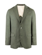 Ferry Regular Linen Jacket Green Leaf Stl 150