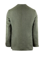 Ferry Regular Linen Jacket Green Leaf Stl 150