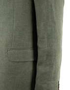 Ferry Regular Linen Jacket Green Leaf Stl 150