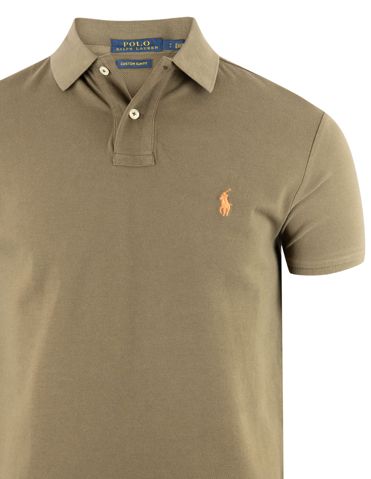 Custom Slim Fit Polo Piké Mörkgrön