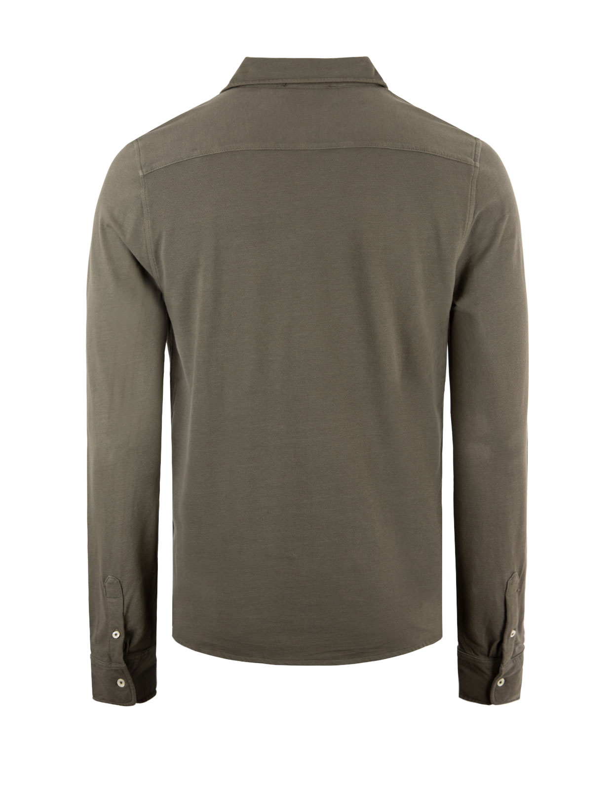 Shirt Cotton Pique Military Green