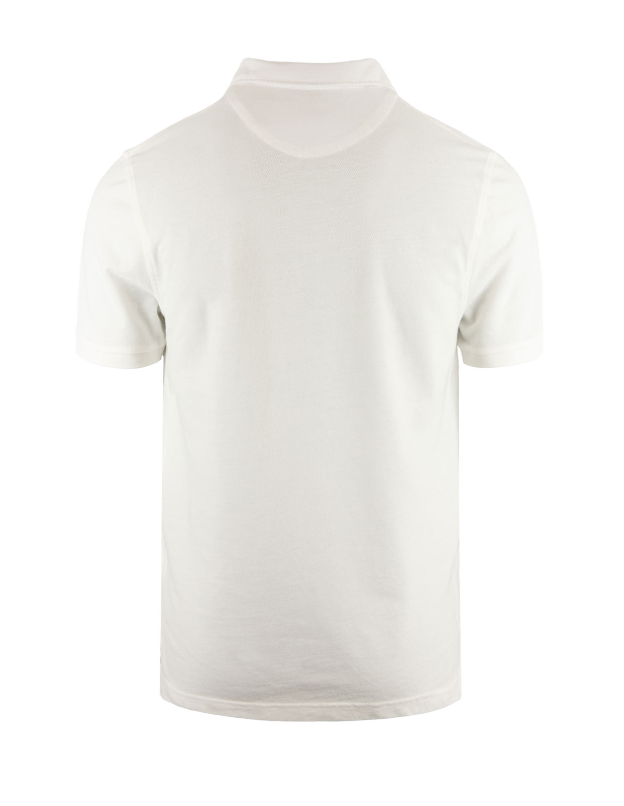 Polo Piquet Garment Dyed Cotton Ecru