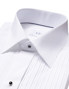 Slim Fit Smokingskjorta Vit 42