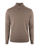 Half Zip Tröja Merinoull Brun