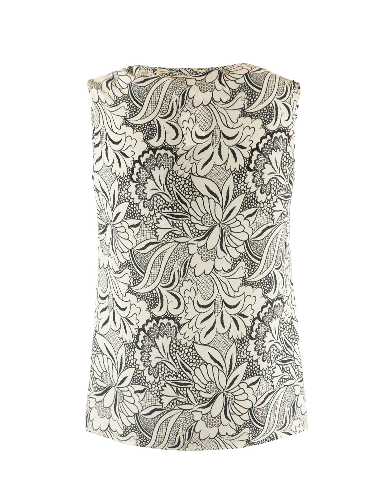 Basilio Blus Svart/Vit