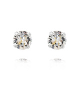 Classic Studs Earring Rhodium Crystal