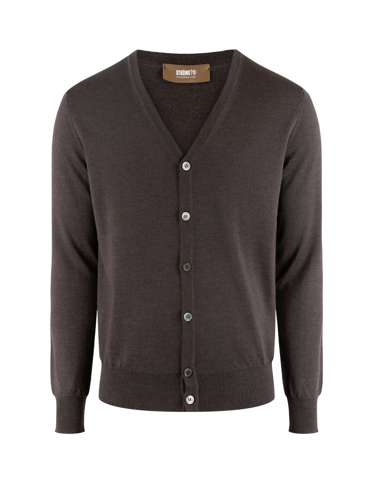 Cardigan Merinoull Brun 3XL