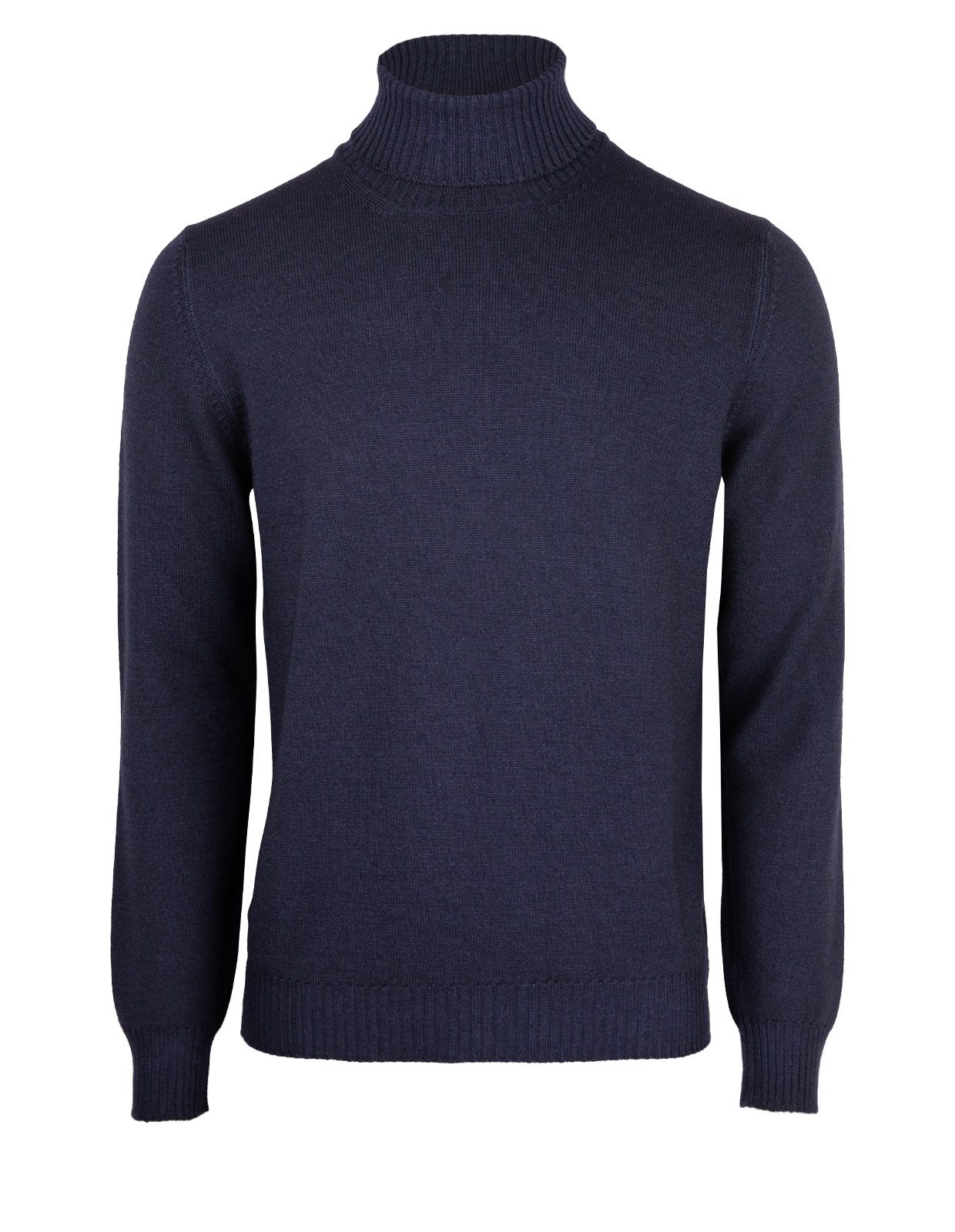 Polotröja Vintage Merino Marinblå