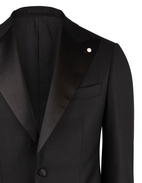 Smoking Peak Lapel Guabello Black Stl 46