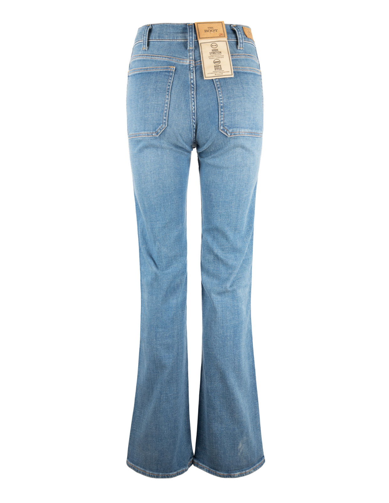 Utsvängda Jeans Blå