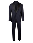 Smoking Peak Lapel Guabello Navy Stl 56