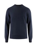 Rundhalsad Tröja Cashmere Navy